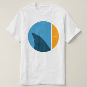 SOS save our seas save our sharks circles T-Shirt