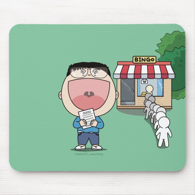 sosoHoney(49) Happiness Mouse Pad (Front)