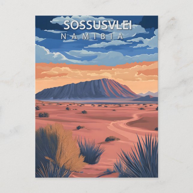 Sossusvlei Namibia Desert Vintage Travel Postcard (Front)