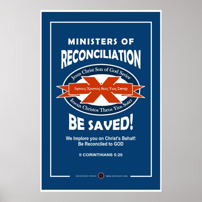 Soteriology - Ministers of Reconciliation Poster (Front)