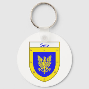 Soto Coat of Arms/Family Crest Key Ring
