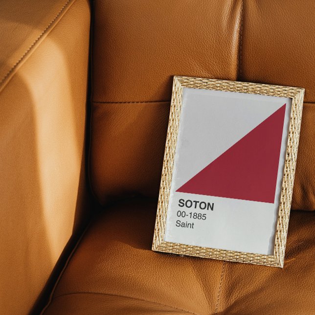 Soton Saint - White Border Poster (Creator Uploaded)