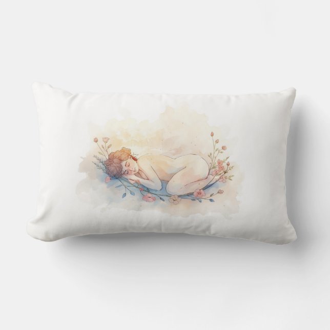 Soul at Rest – A Sanctuary of Stillness Lumbar Cushion (Front)