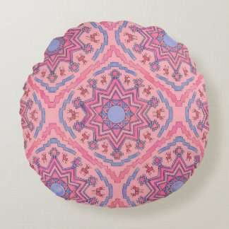 Soul Circle - Luminous Mandala Fleece Blanket Round Cushion