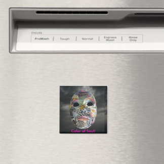 Soul Comes In All Colours Mask Magnet