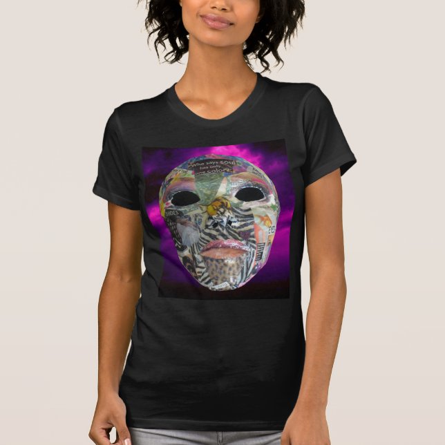 Soul Comes In All Colours Mask T-Shirt (Front)