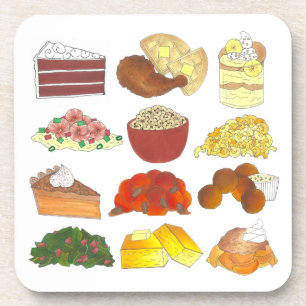 Soul Food Favorites Foodie Southern Cuisine Coaster