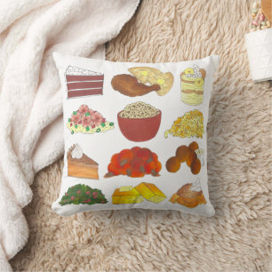 Soul Food Favourites Foodie Southern Cuisine Cushion