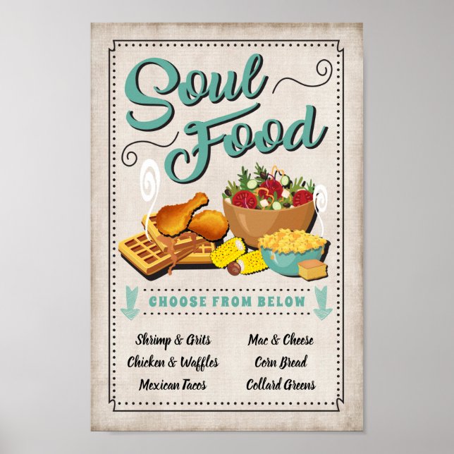 Soul Food Party Sign (Front)