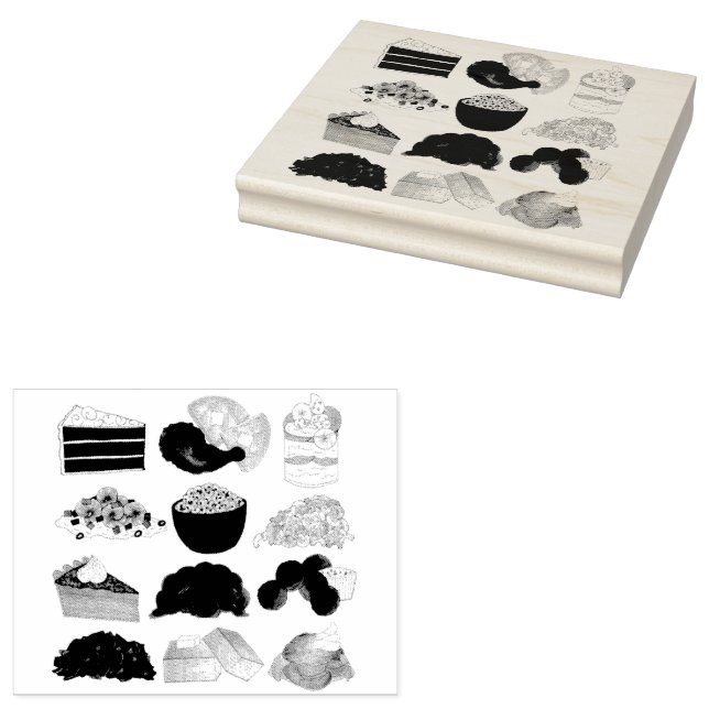 Soul Food Restaurant Southern Cuisine Cooking Rubber Stamp (Stamped)