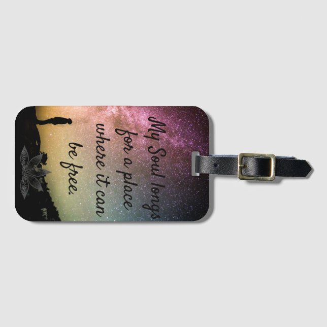 Soul Free Acrylic Luggage Tag (Front Horizontal)