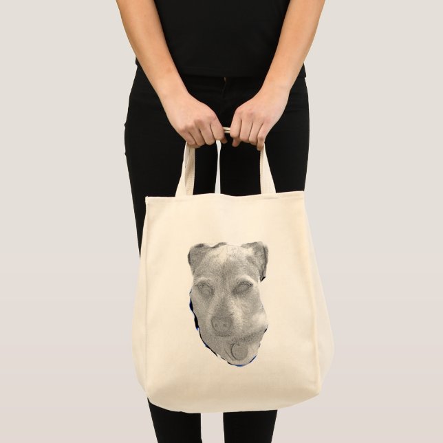Soul in the Scruff – Emotional Dog Portrait Tote (Front (Product))