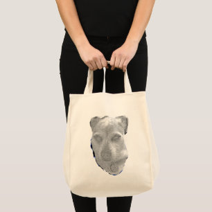 Soul in the Scruff – Emotional Dog Portrait Tote Bag