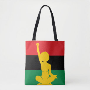 Soul Liberation Yoga, Pan-African Icon Tote Bag