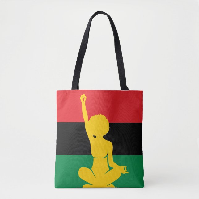 Soul Liberation Yoga, Pan-African Icon Tote Bag (Front)