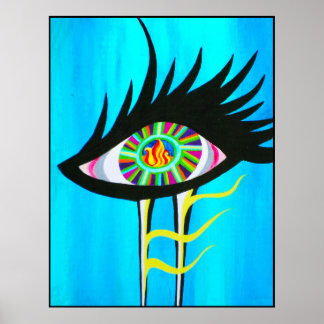 Soul Lit with Flame Poster