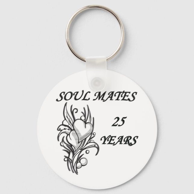 SOUL MATES 25 Years Key Ring (Front)