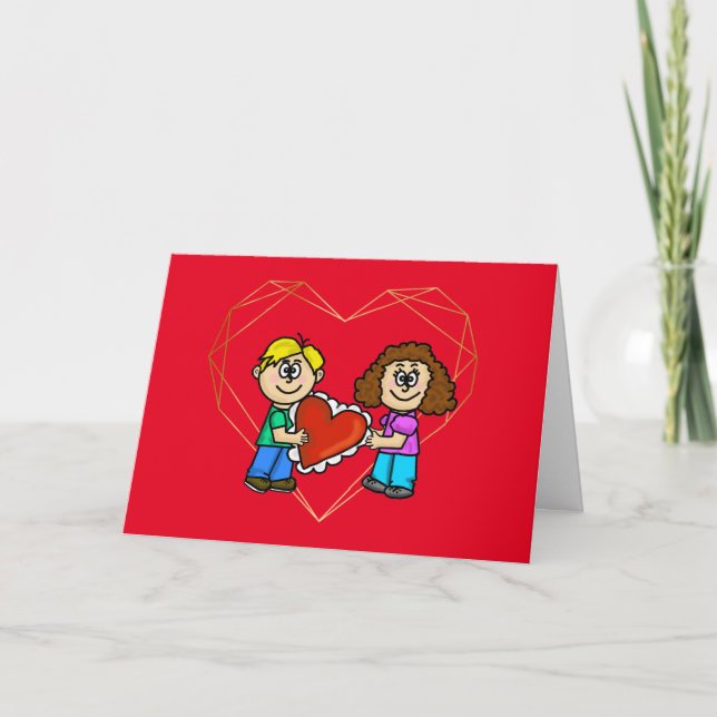 Soul Mates Romantic Greeting Card (Front)