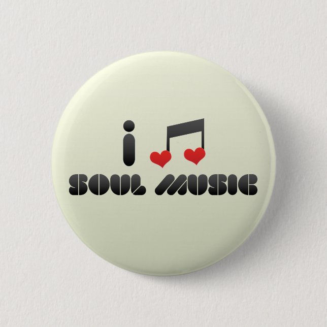 Soul Music 6 Cm Round Badge (Front)