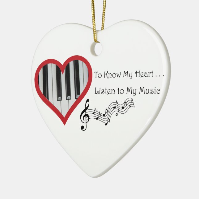 Soul Music Ceramic Tree Decoration (Left)