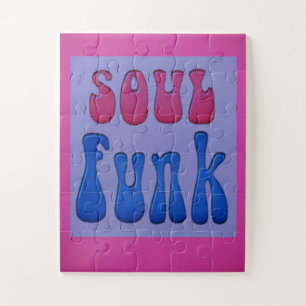 Soul Music Funky words graphics Jigsaw Puzzle