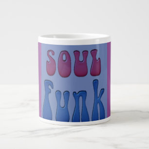 Soul Music Funky words graphics Large Coffee Mug