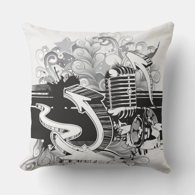 Soul Music Pillow with Jazz Reversible (Front)