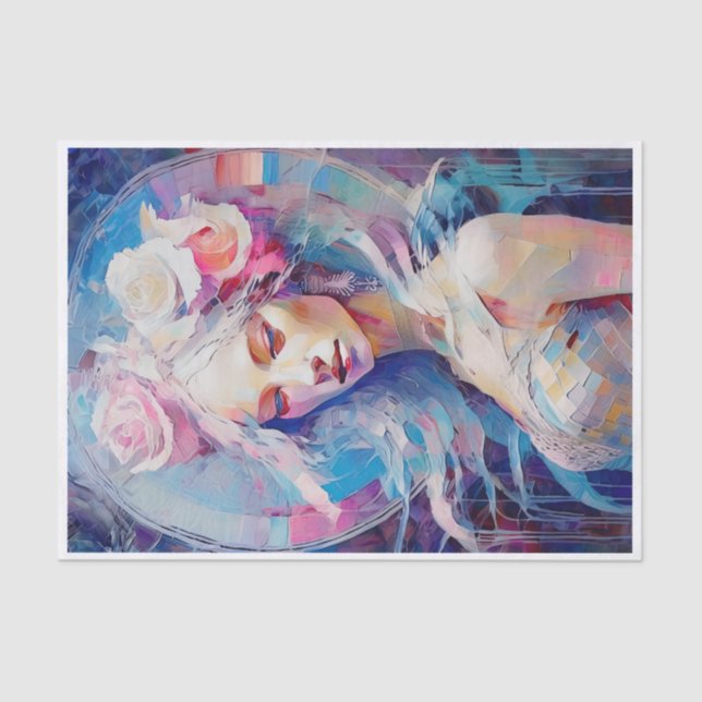 Soul of an Angel, Pastel Paper Collage  (Front)