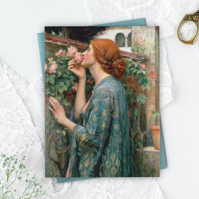 Soul of the Rose John William Waterhouse  Postcard (Creator Uploaded)