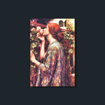 Soul of the Rose Waterhouse Fine Art Canvas Print<br><div class="desc">Soul of the Rose is a beautiful painting by Pre-Raphaelite British artist,  John William Waterhouse c. 1908,  illustrating a common Victorian style of subtle sensuality.</div>