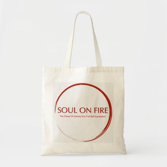 Soul On Fire Cream Tote Bag (Front)