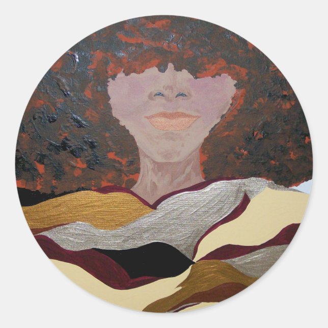 Soul Sista by Kenya Verrett Classic Round Sticker (Front)