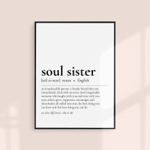 Soul Sister Definition Best Friend Friendship Gift