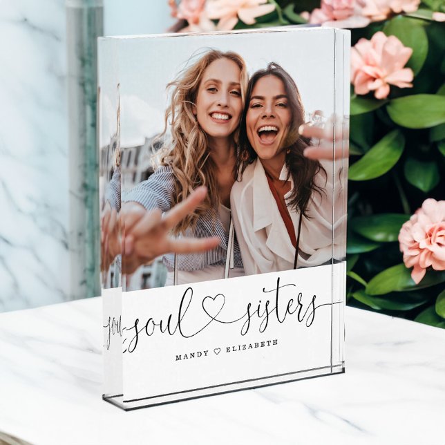 Soul Sister Script Gift For Sister Photo Keepsake (Soul Sister Script Gift For Sister Photo Keepsake)