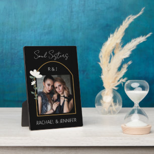 Soul Sisters Custom Photo Name Monogram Keepsake Plaque