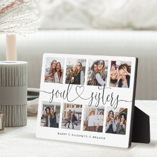 Soul Sisters Script Gift For Friends Photo Collage Plaque
