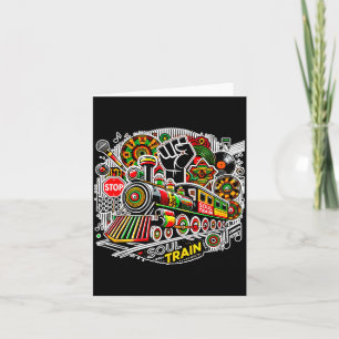 Soul Train African American Melanin Africa Black H Card