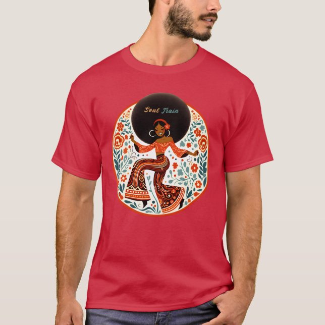 Soul train disco dance soul music 70s friend T-Shirt (Front)