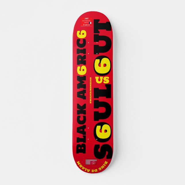 SOUL US OUT 7 3/4" Skateboard Deck (Front)