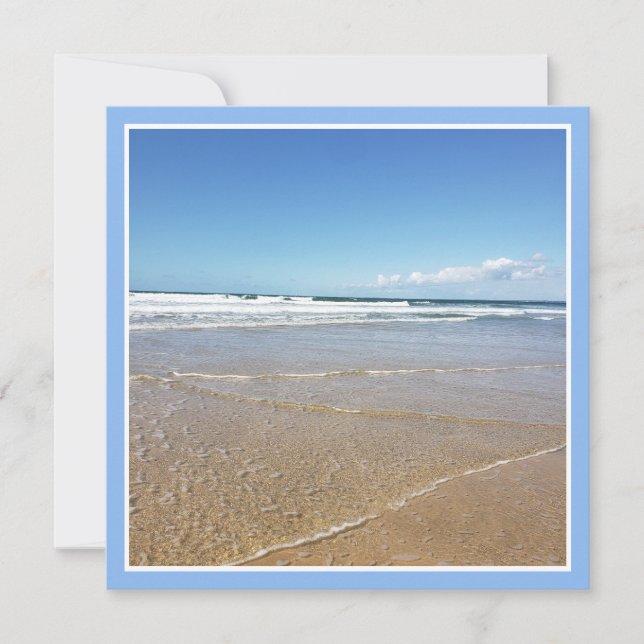 Soulac Sur Mer Beach In France Card (Front)