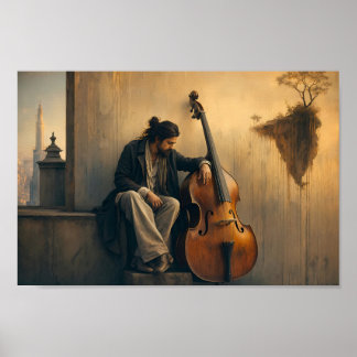 Soulful Bass Solitude Dreamscape Poster
