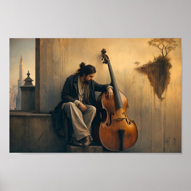 Soulful Bass Solitude Dreamscape Poster (Front)