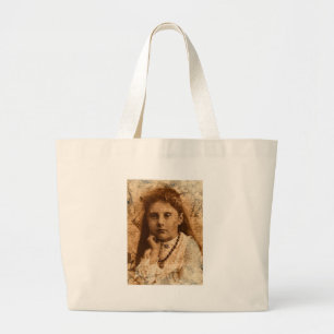 Soulful Eyes Digital Art Large Tote Bag