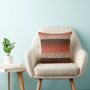 Soulful Rhythm of Africa • Afrocentric Geometric Cushion
