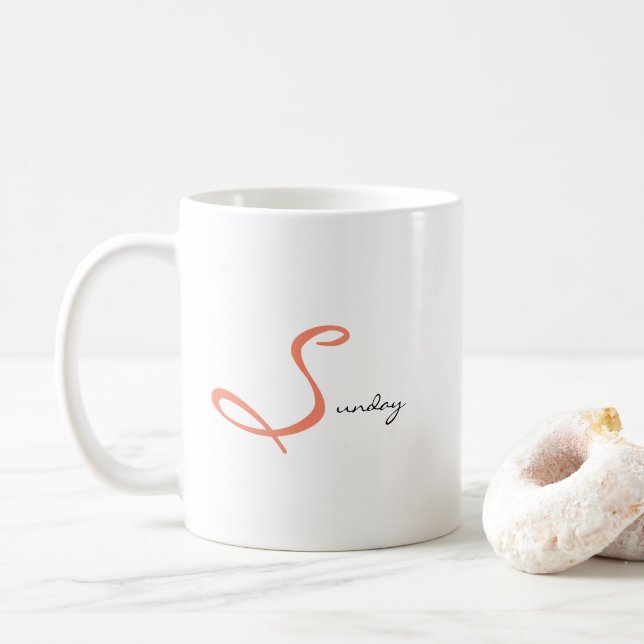 Soulful Sunday Peaceful Morning Routine Tea Coffee Mug (With Donut)