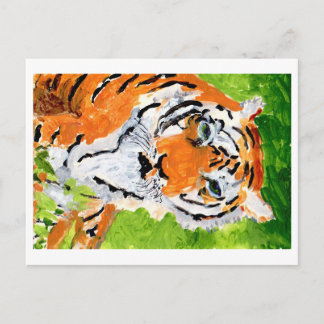 Soulful Tiger postcard