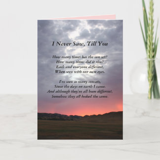 Soulmate California Sunset Love You Greeting Card