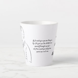 Soulmate, Love Letter, Personalized Latte Mug