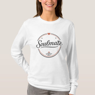 Soulmate Retro Love Minimal(Light) Couple Matching T-Shirt