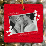 Soulmates I Love You Personalised Photo Romantic Ceramic Ornament<br><div class="desc">Soulmates I Love You Personalised Photo Romantic Ceramic Ornament. A cute personalised couples gift for Valentine's Day! This design features a custom photo with hearts and the words I love you. Personalise this custom design with your own text,  photograph and names.</div>